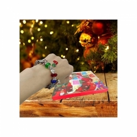 Set 24 bijuterii pentru fetite, 2 bratari, 1 colier, 21 talismane, Calendar Advent, multicolor JC24-A